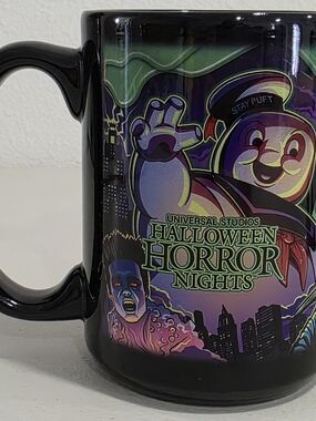 Universal Studios Halloween Horror Nights Ghostbusters Black Coffee Cup Mug 2019